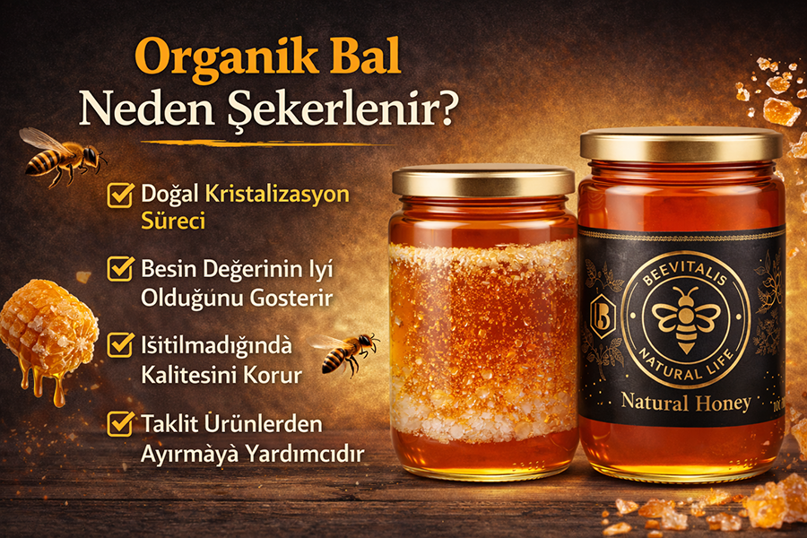 Organik bal neden şekerlenir