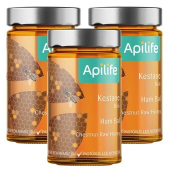 Apilife Doğal Kestane Balı - 3 l&uuml; Kampanya
