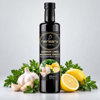 Herbary Sarımsak Limon Maydanoz Sirkesi 500 ml