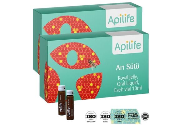 Apilife Doğal Arı Sütü Ampul - 2 li Kutu Kampanyası