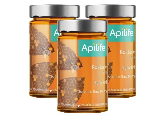 Apilife Doğal Kestane Balı - 3 lü Kampanya