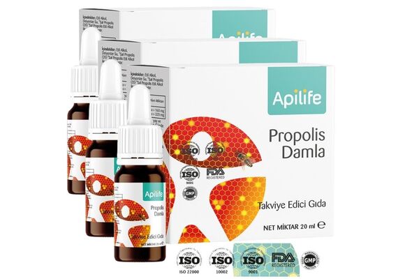Apilife Alkol Bazli Propolis Damla - 3 lü Kampanya