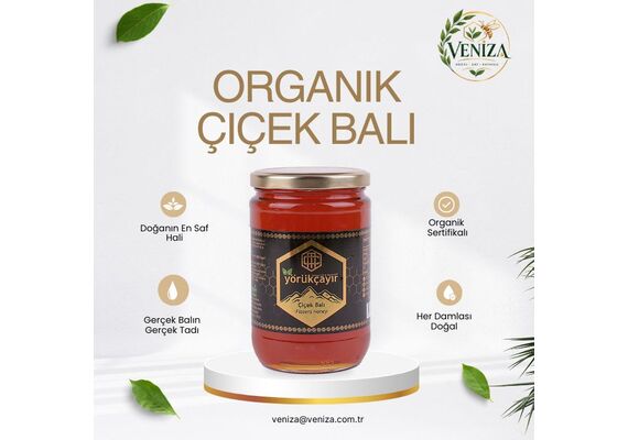 Yörükçayır organik çiçek balı 850g