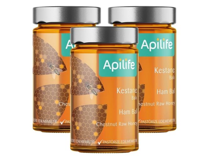 Apilife Doğal Kestane Balı - 3 lü Kampanya