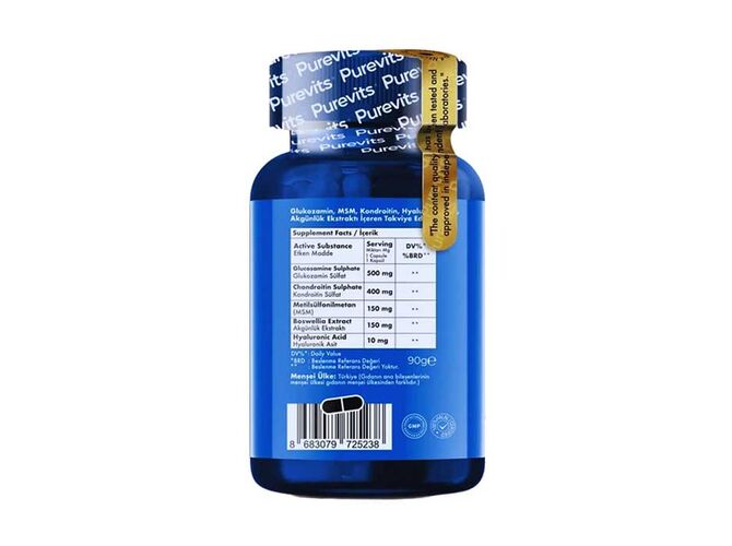 Glucosamine Chondroitin MSM Boswellia Hyaluronik Asit - PUREVITS