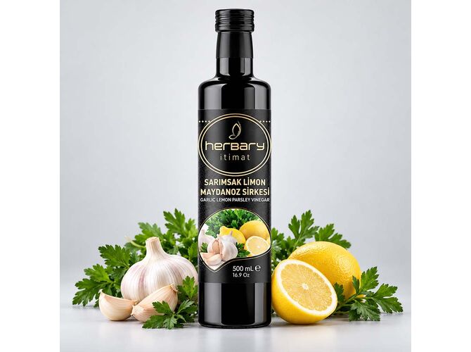 Herbary Sarımsak Limon Maydanoz Sirkesi 500 ml