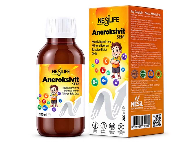 Nesilife Aneroksivit SEM Multivitamin Şurup 200 ml