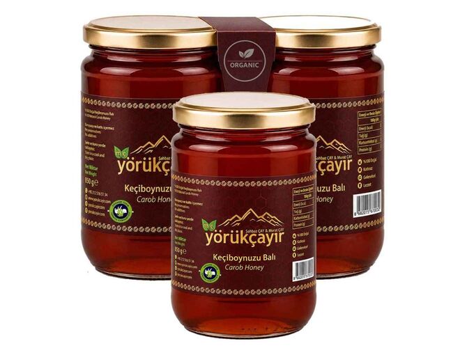 Yörükçayır Organik Keçiboynuzu Balı 3 lü Kampanya