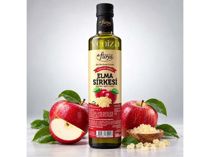 Dr. Floya Sandaloz Sakızlı Elma Sirkesi 500 ml