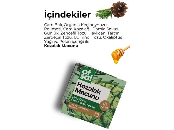 Otsa Çam Kozalak Macunu, Doğal Bitkisel Karışım